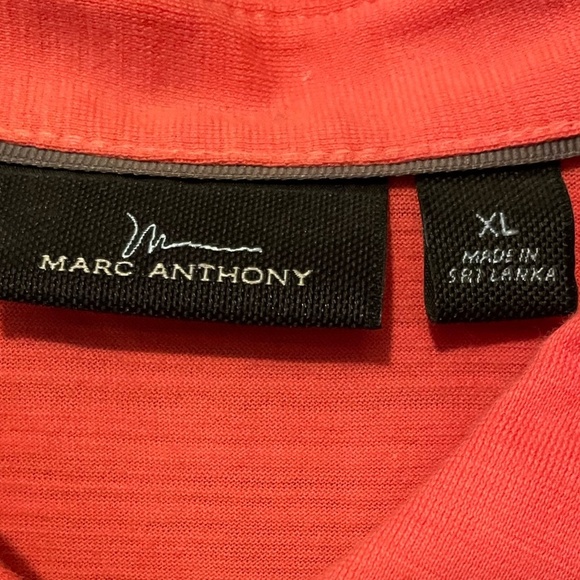 MENS MARC ANTHONY SALMON COLOR POLO SHORT SLEEVE XL - Picture 3 of 7